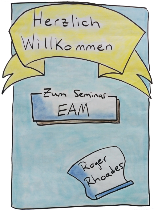 EAM Willkommen Flipchart